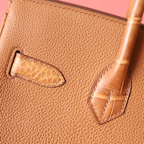 BK30 Touch Gold Matte Niloticus And Togo Leather PHW - BK - Image 3