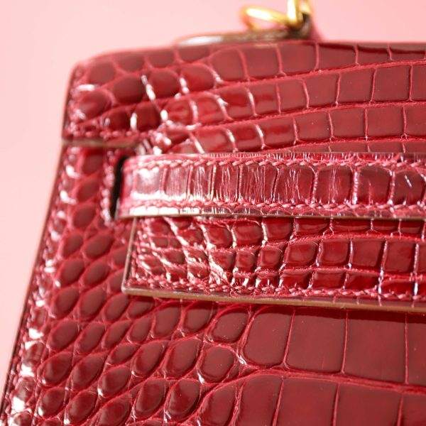 Kelly 28 Bordeaux Porosus GHW - Image 2