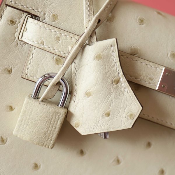Kelly 25 Parchemin Ostrich PHW