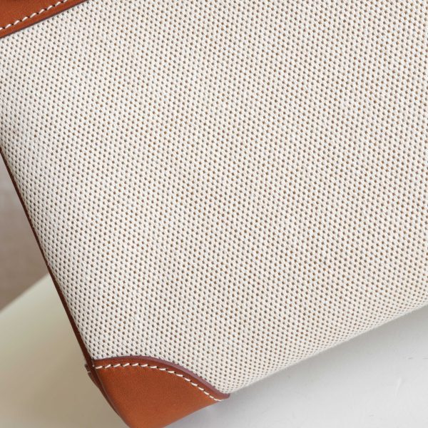 BK30 Fauve Barenia And Toile Canvas PHW - BK - Image 4