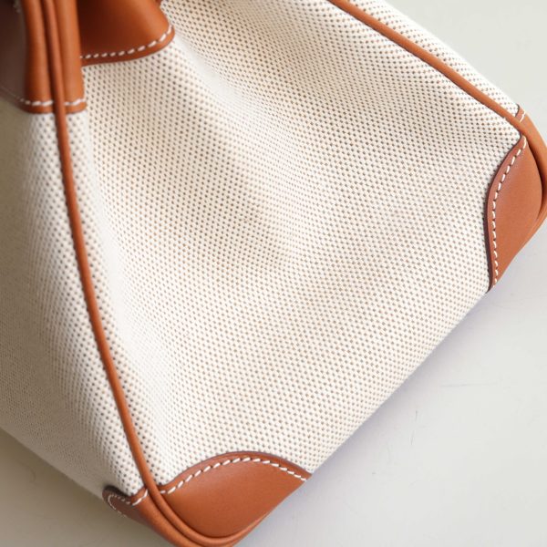 BK30 Fauve Barenia And Toile Canvas PHW - BK - Image 5