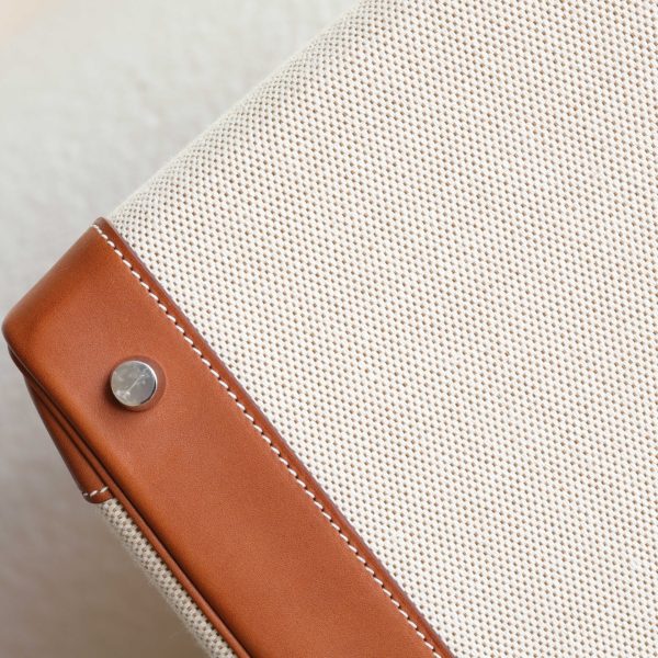 BK30 Fauve Barenia And Toile Canvas PHW - BK - Image 7
