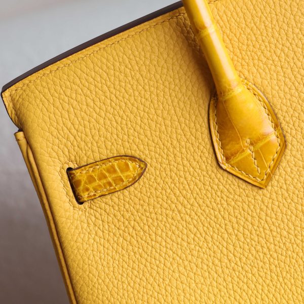 BK25 Touch Ambre Shiny Niloticus And Togo Leather PHW - BK - Image 3