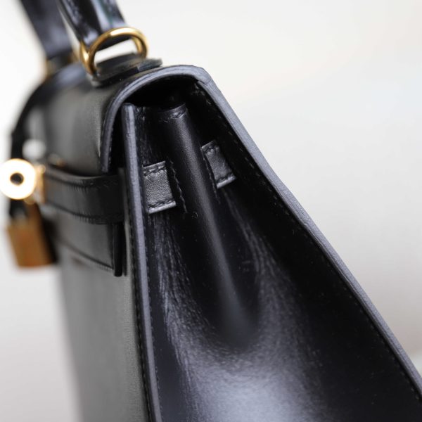 Kelly 25 Noir Box Leather GHW - Image 2