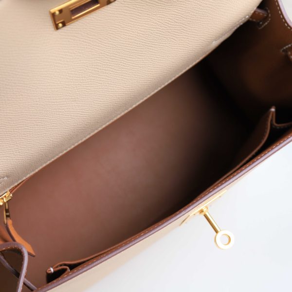 Kelly 25 Trench And Gold Epsom GHW - Image 8