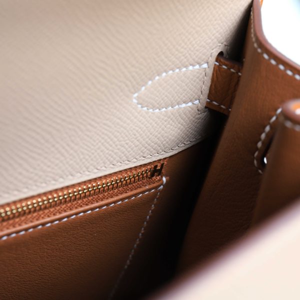 Kelly 25 Trench And Gold Epsom GHW - Image 9