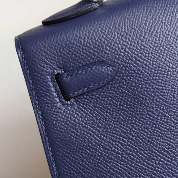 Kelly 25 Blue Indogo Epsom PHW - Image 3