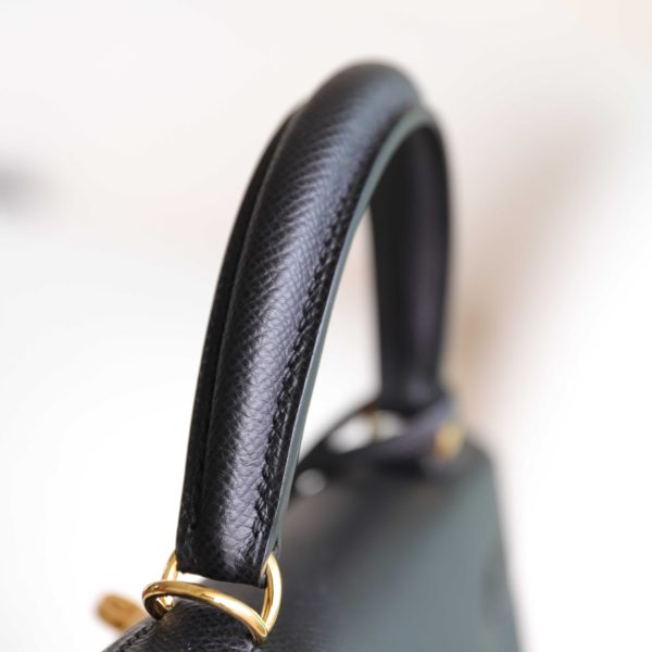 Kelly 25 Noir Epsom GHW - Image 3