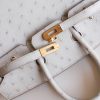BK25 Pearl Grey Ostrich GHW - BK - Image 7