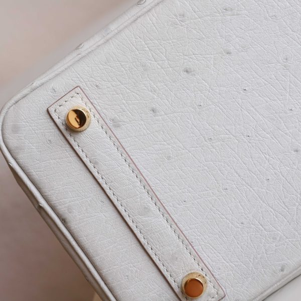 BK25 Pearl Grey Ostrich GHW - BK - Image 6