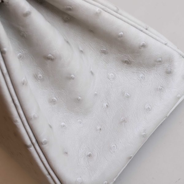 BK25 Pearl Grey Ostrich GHW - BK - Image 2