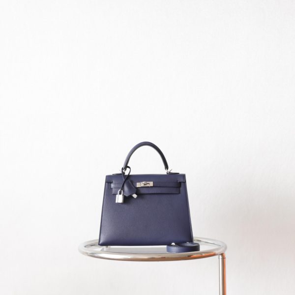 Kelly 25 Blue Indogo Epsom PHW