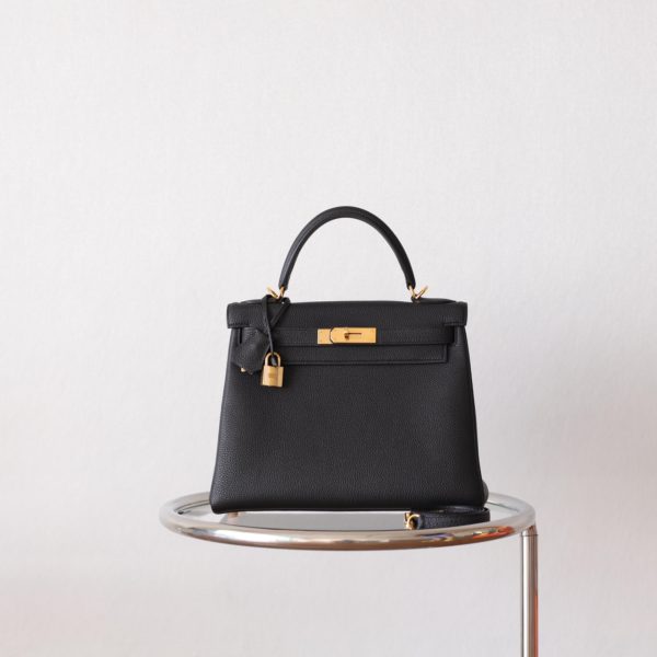 Kelly 28 Noir Togo GHW