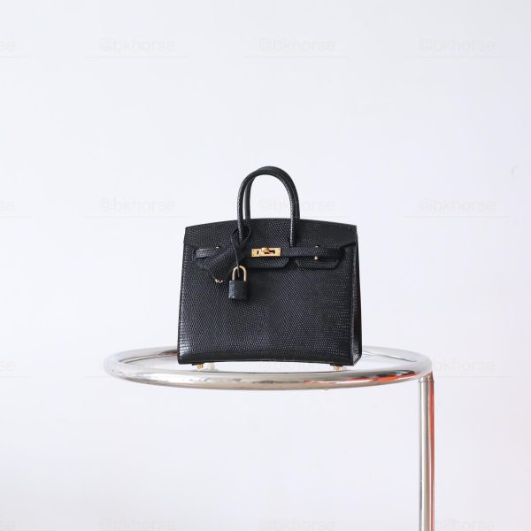 BK20 Sellier Noir Lizard GHW - BK