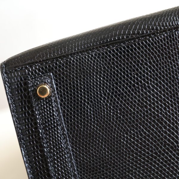 BK20 Sellier Noir Lizard GHW - BK - Image 8