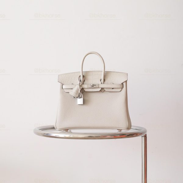 BK25 Touch Beton Matte Alligator And Togo Leather PHW - BK
