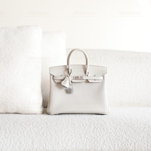BK25 Touch Beton Matte Alligator And Togo Leather PHW - BK - Image 7