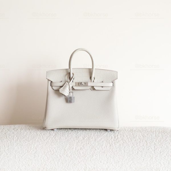 BK25 Touch Beton Matte Alligator And Togo Leather PHW - BK - Image 8