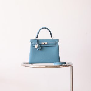 Kelly 25 New Blue Jean Togo PHW