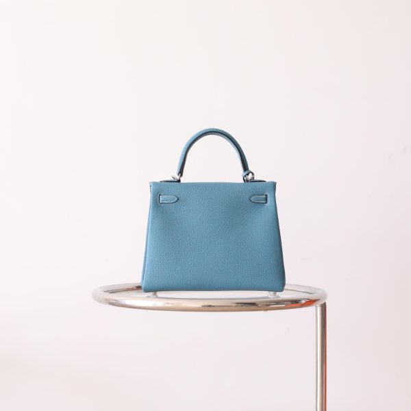 Kelly 25 New Blue Jean Togo PHW - Image 3