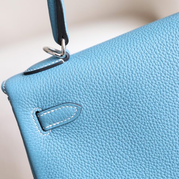 Kelly 25 New Blue Jean Togo PHW - Image 4
