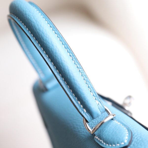 Kelly 25 New Blue Jean Togo PHW - Image 5