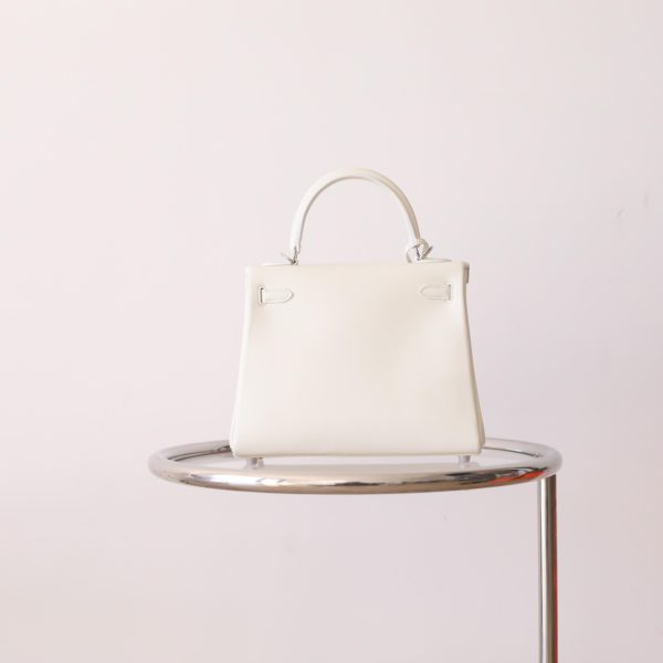 Kelly 25 Blanc Swift PHW - Image 3
