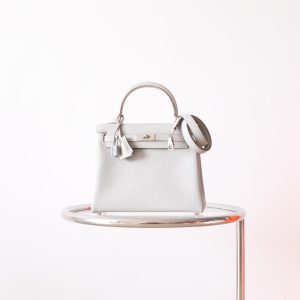 Kelly 25 Gris Pearl Togo PHW