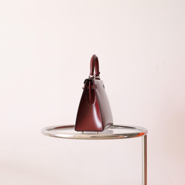 Kelly 25 Rouge H Box Leather PHW - Image 2