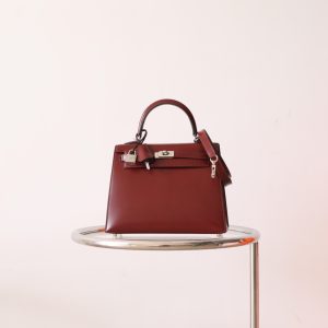 Kelly 25 Rouge H Box Leather PHW