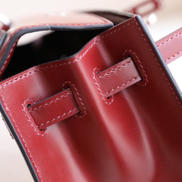 Kelly 25 Rouge H Box Leather PHW - Image 10