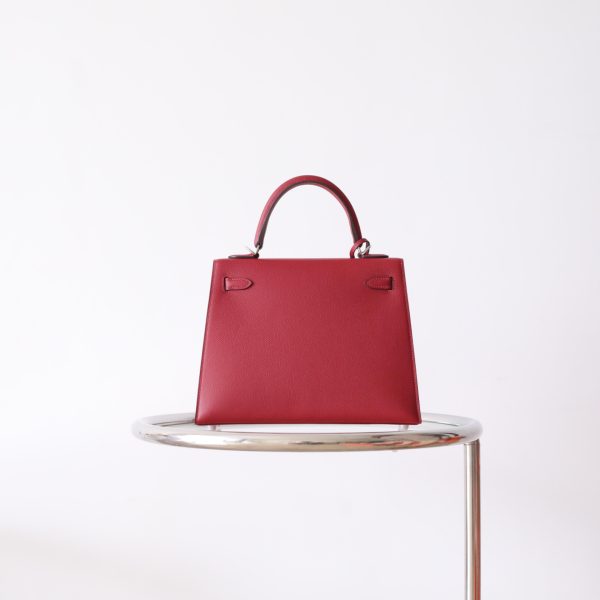 Kelly 25 Rouge Grenat Epsom PHW - Image 3