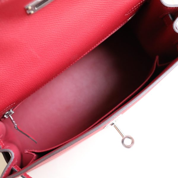 Kelly 25 Rouge Grenat Epsom PHW - Image 10